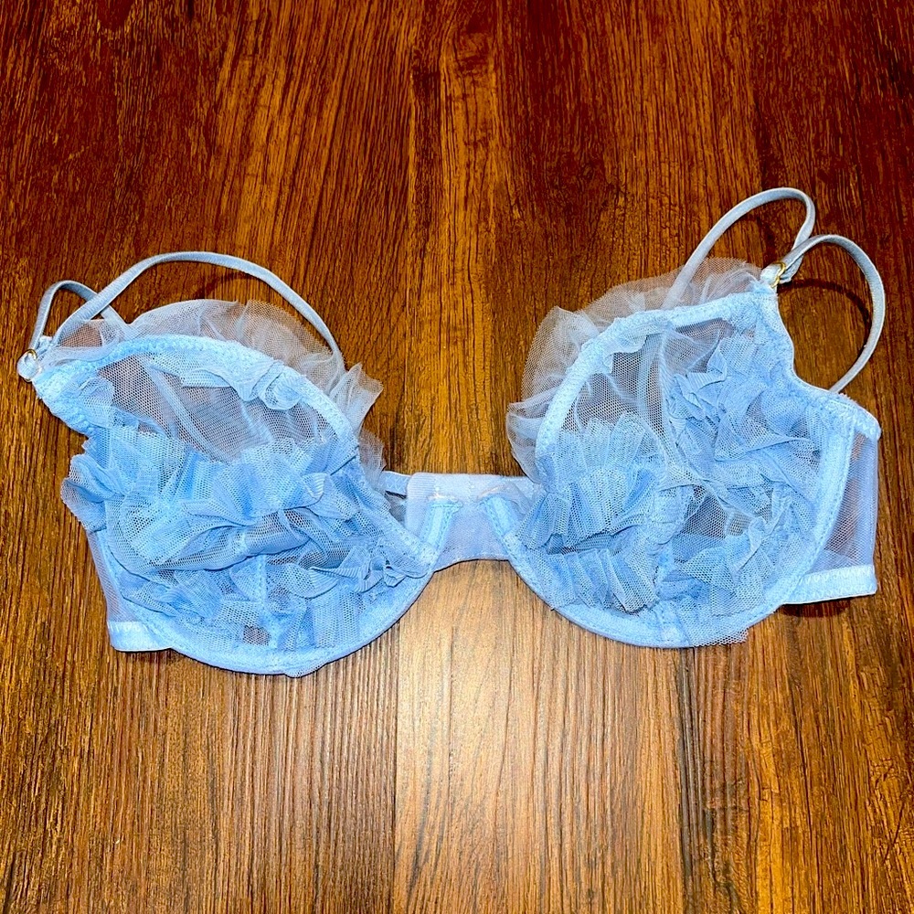 ASOS LUXE Tulle Ruffle Lace 2pc Set - Picture 3 of 6